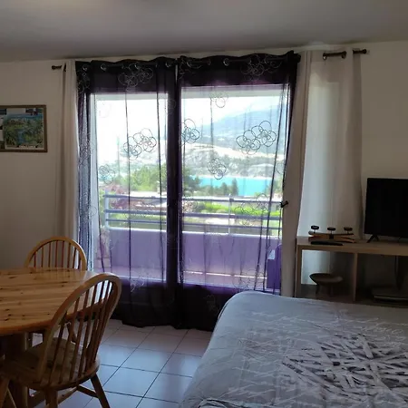 Studio Vue Sur Lac Et Montagne Savines-le-Lac Exterior foto